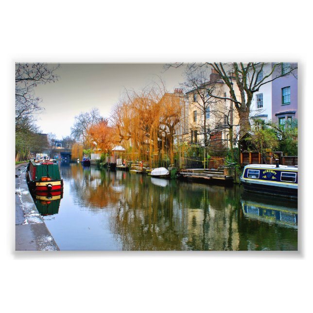 Impression Photo Narrow Boats Regent's Canal Camden Londres UK (Devant)