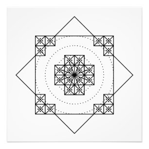 Impression Photo Nazca mandala peru geogliph symbole géométrie sacr