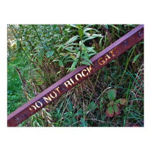 IMPRESSION PHOTO "NE PAS BLOQUER LA PORTE"