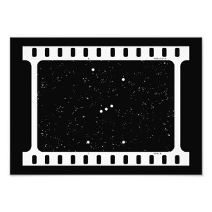 Impression photo négative de l'espace