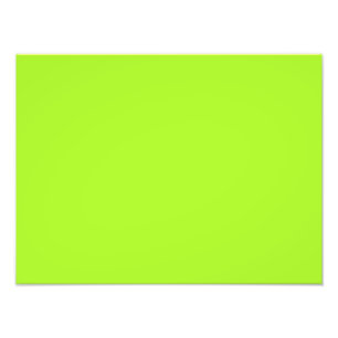 Impression Photo Neon Limeade Jaune Vert Solid Couleur Arrière - p