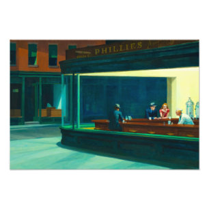 Impression Photo Nighthawks, 1942 par Edward Hopper