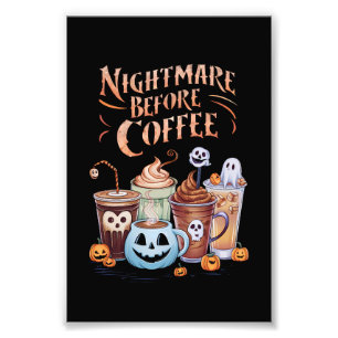 Impression Photo Nightmare avant café Citrouille épice Halloween