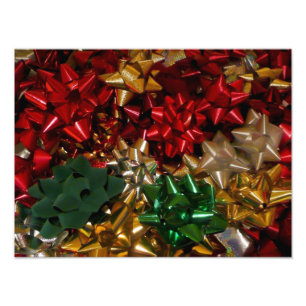 Impression Photo Noël Bows colorés Festive vacances