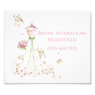 Impression Photo Nom personnalisé Blushing Bride in Bloom Bride to 