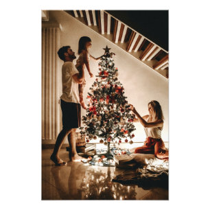 Impression Photo Notre premier Noël engagé Mariage 2024