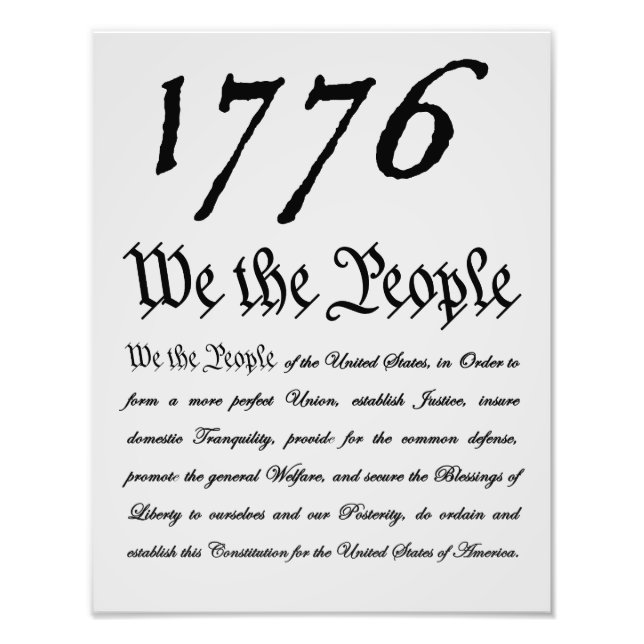 Impression Photo Nous le peuple - 1776 (Devant)
