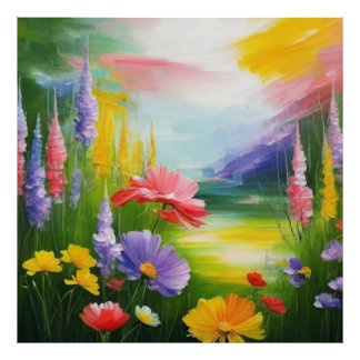 Impression Photo NOUVEAUTÉ ! Aquarelle de la trajectoire florale - 