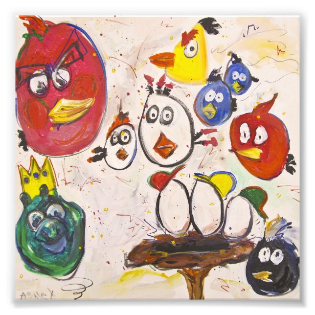 Impression Photo Nouveaux oeufs sur le bloc par Ashley, Sandy & Mar (Devant)