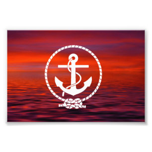 Impression Photo Nuage coloré de beau lever de soleil nautique