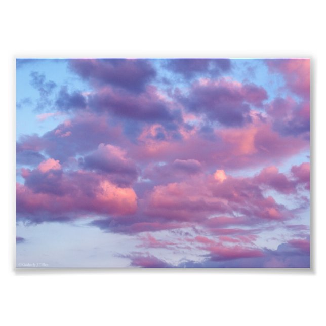 Impression Photo Nuages roses et violets (Devant)