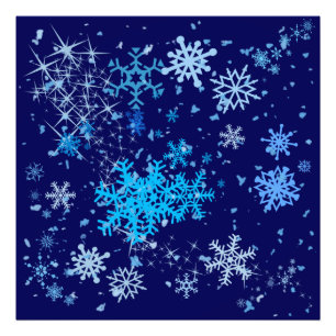 Impression Photo Nuit de Noël neige