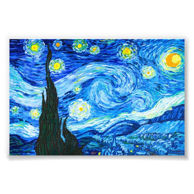 Impression Photo Nuit Van Gogh Starry (Devant)