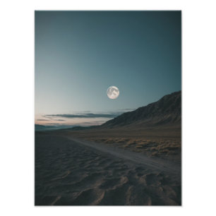 Impression Photo Nuits paisibles sous une lune majestueuse
