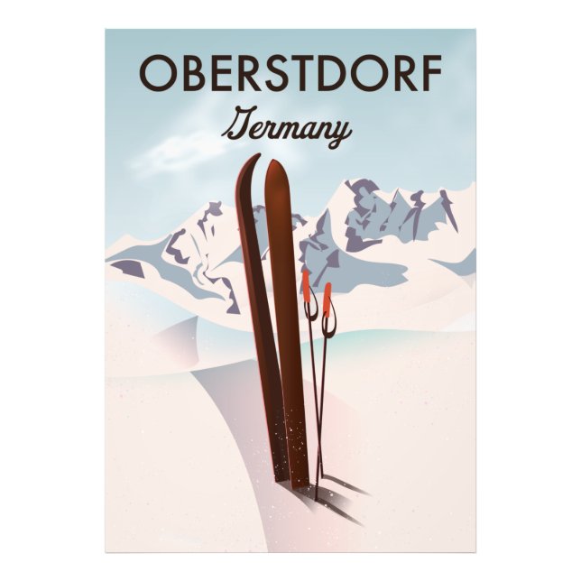 Impression Photo Oberstdorf Allemagne ski art. (Devant)