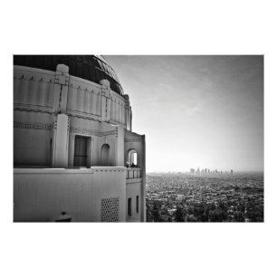 Impression Photo Observatoire Griffith et centre-ville de Los Angel