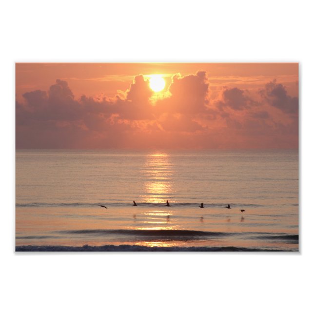 Impression Photo Ocean Sunrise - Daytona Beach, FL (Devant)