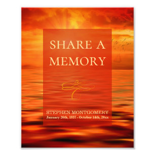 Impression Photo Ocean Sunset Celebration of Life Partagez votre mé