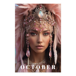IMPRESSION PHOTO *~ OCTOBRE TÊTE TOURMALINE OPAL AP53