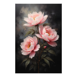 Impression Photo Œuvre d'art florale Pivoine