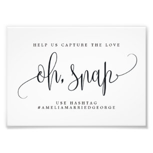 Impression Photo Oh Snap Instagram Sign Choisissez Votre Taille Lov