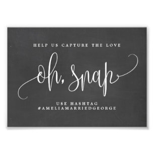 Impression Photo Oh Snap Instagram Sign Choisissez votre taille Tab