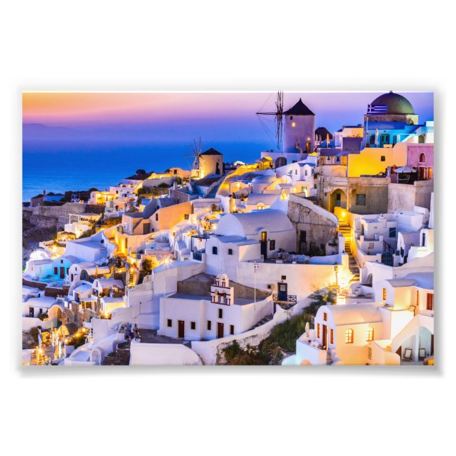 Impression Photo Oia Santorini (Devant)