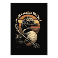 Oiseau loup canadien stupide