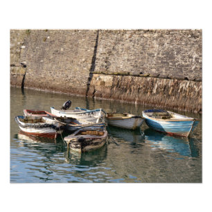 Impression Photo Old Boats Mevagissey Cornwall Angleterre