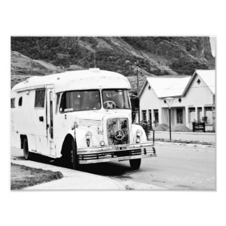 Impression Photo Old Bus in the street.