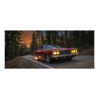 Impression Photo Old car on the road 