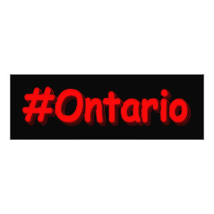 Impression Photo "#Ontario" Joli design. Commandez dès maintenant 