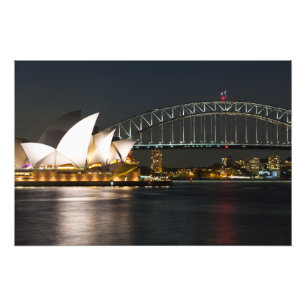 Impression Photo Opéra de Sydney et pont du port