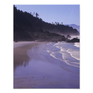 Impression Photo OR, Ecola SP, Indian Beach avec brouillard matinal