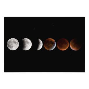Impression Photo Ordre d'éclipse lunaire