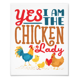 Impression Photo Oui Je suis la poule poule poule poule poule