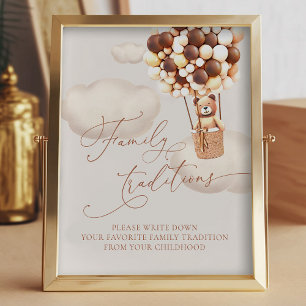 Impression Photo Ours Ballons Traditions Familiales Favorites Signe