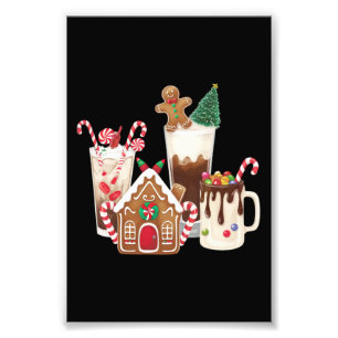Impression Photo Pain d'épice Noël Café Amant Cadeau Noël