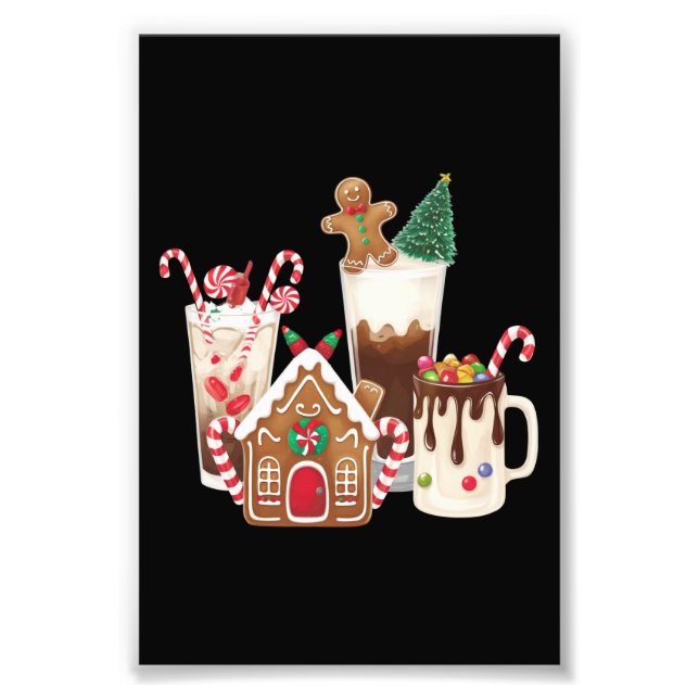 Impression Photo Pain d'épice Noël Café Amant Cadeau Noël (Devant)