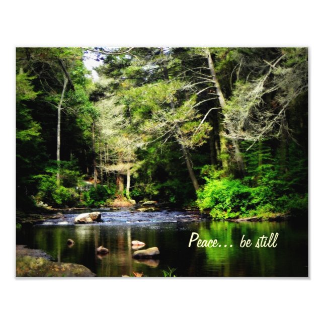 Impression Photo "Paix... rester tranquille" 11x14 Imprimer (Devant)