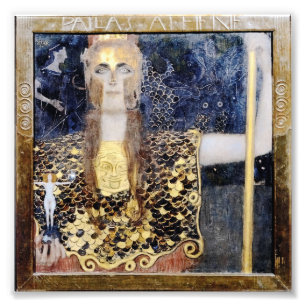 Impression Photo Pallas Athena par George Klimt & Gustav Klimt