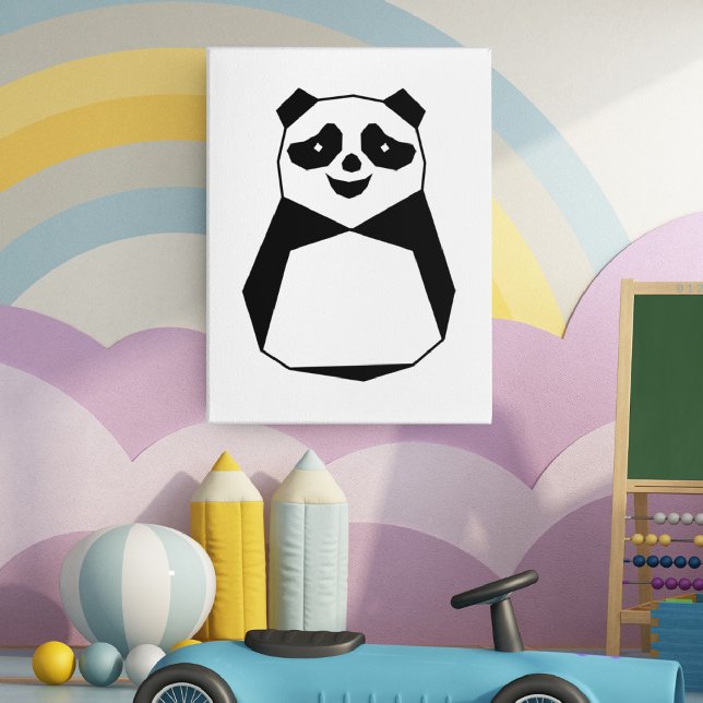Impression photo Panda géométrique (Créateur téléchargé)