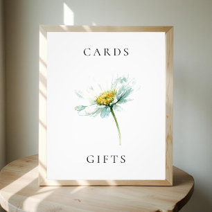 Impression Photo Panneau de cartes de mariage florales à motif de m