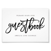 Panneau Livre d'or Choisissez votre taille brossée