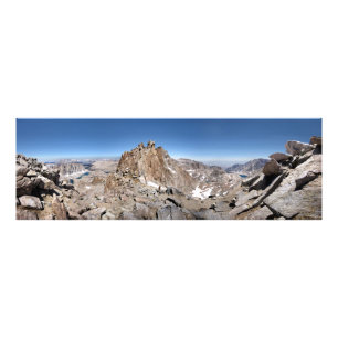 Impression Photo Panorama de la crête du sentier du Mont Whitney -