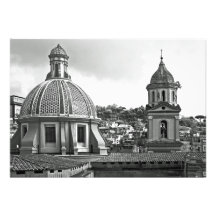 Panorama de Naples avec temples