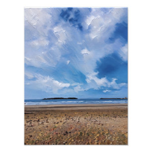 Impression Photo Panorama Vibrant Sur Serene Beach