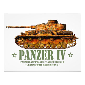 Impression Photo Panzer IV D Guerre mondiale Deux Allemands 2ÈME GU