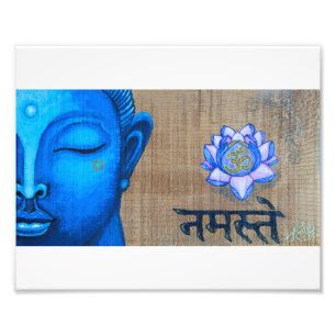 Impression Photo Papier Bouddha bleu