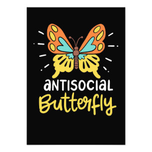 Impression Photo Papillon antisocial Lover